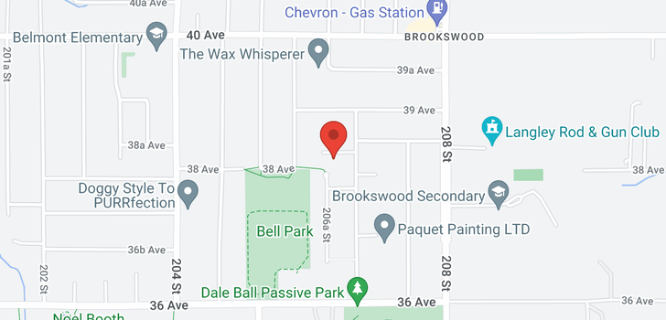 map of 20652 38A AVENUE